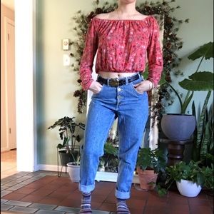 Off shoulder crop top